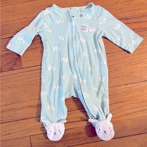 Carter’s Unisex Sleep and Play - Mint Bunny